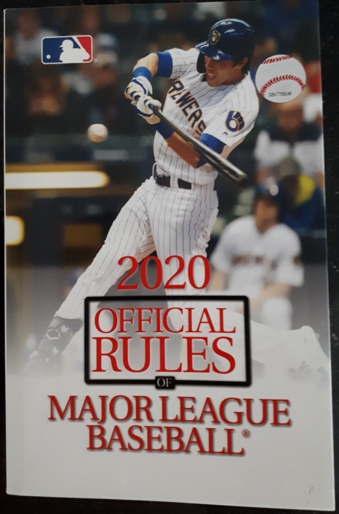 Official Baseball Rules 2020 cover